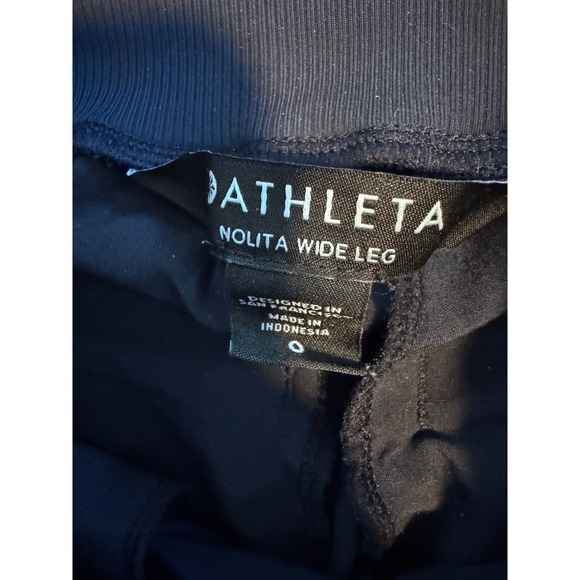 Athleta Nolita Wide Leg Pants Navy Blue High Rise Travel Trousers Size 0 - Picture 5 of 5